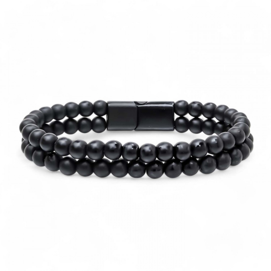 Çift Oniks Çelik Bileklik