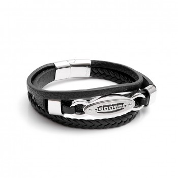 Çoklu 316L Ayar Çelik Ve Orjinal Deri Billeklik