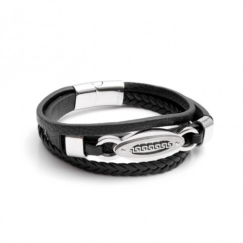 Çoklu 316L Ayar Çelik Ve Orjinal Deri Billeklik