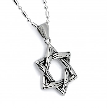 Davut Yıldızı Çelik Kolye Ucu