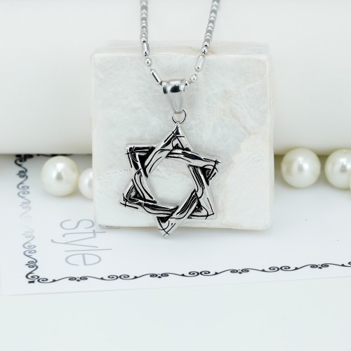 Davut Yıldızı Çelik Kolye Ucu