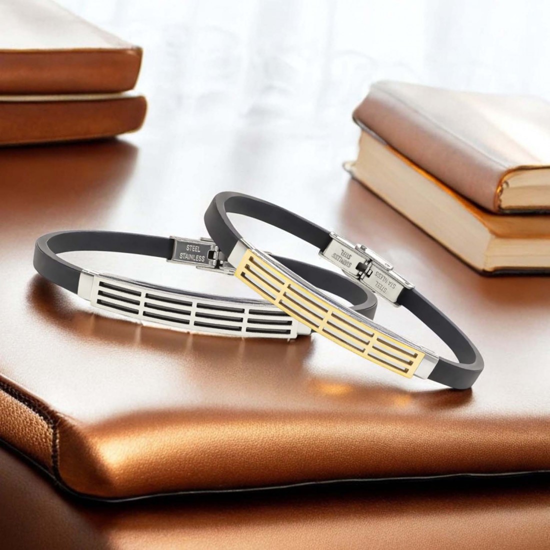 Desenli Çelik Bileklik