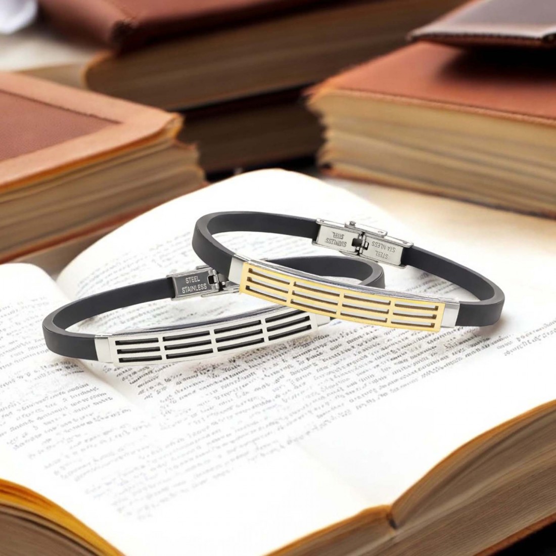 Desenli Çelik Bileklik