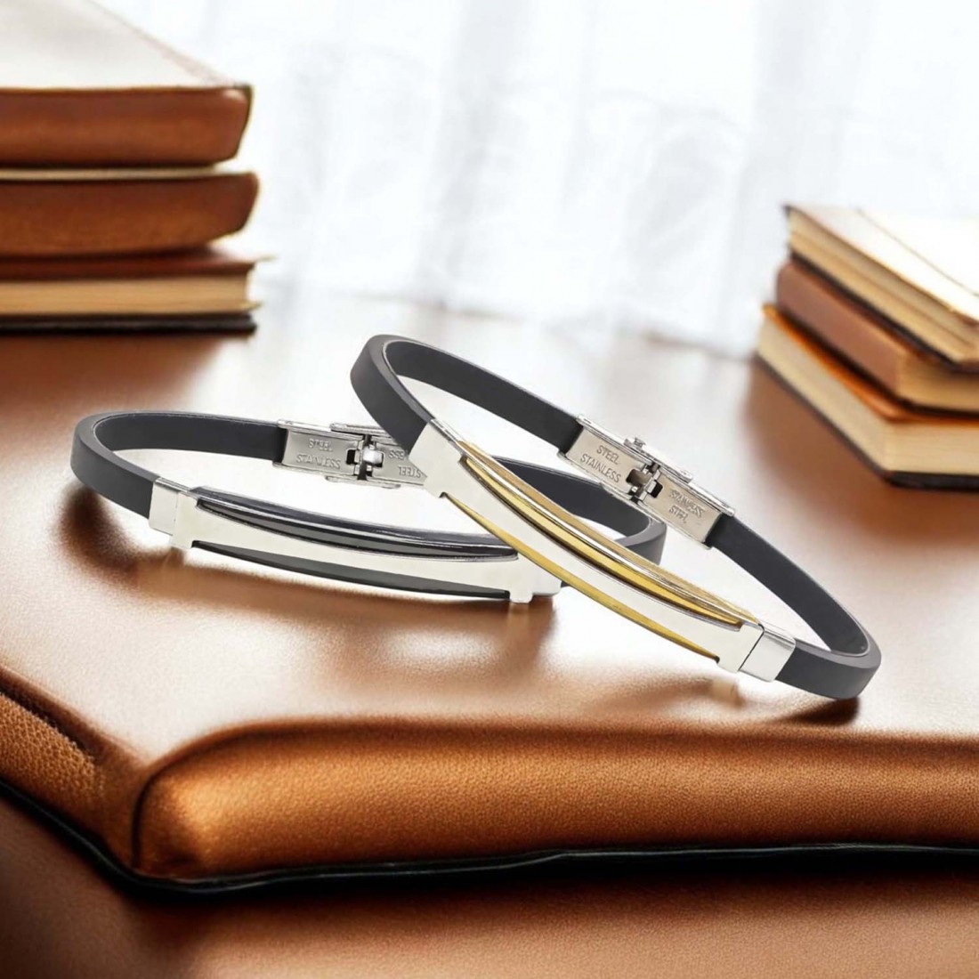 Desenli Çelik Bileklik