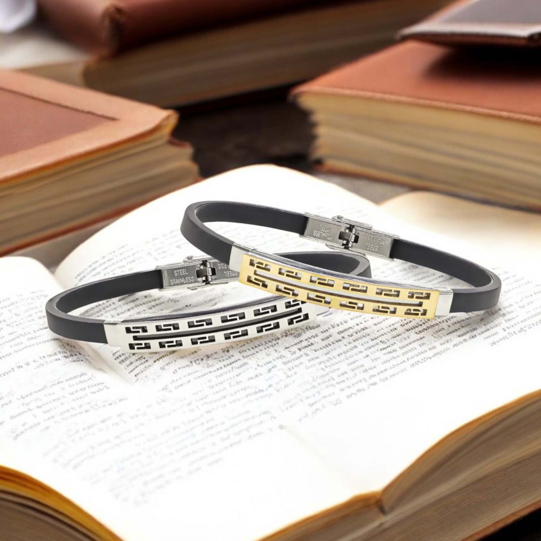 Desenli Çelik Bileklik