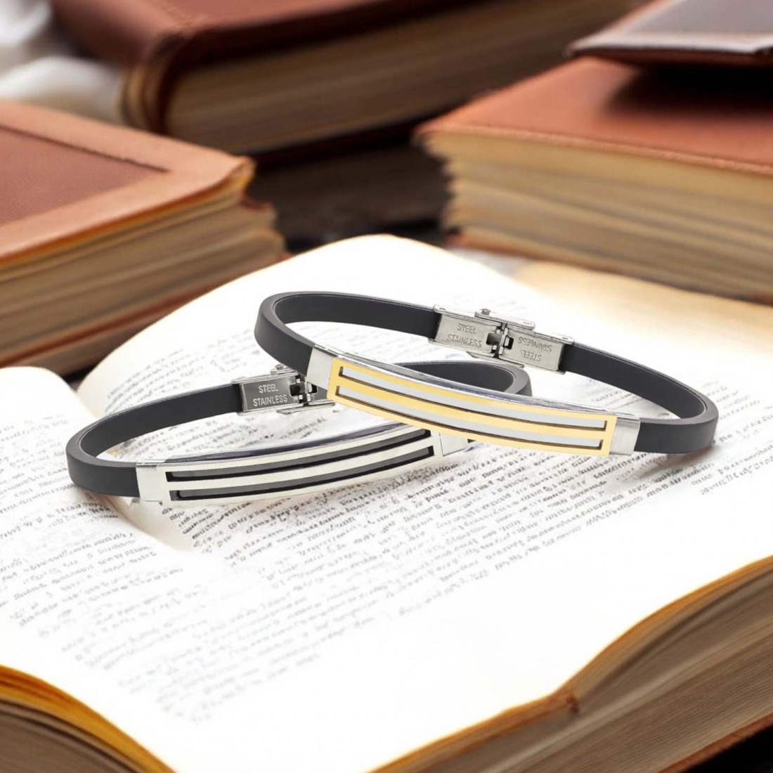 Desenli Çelik Bileklik