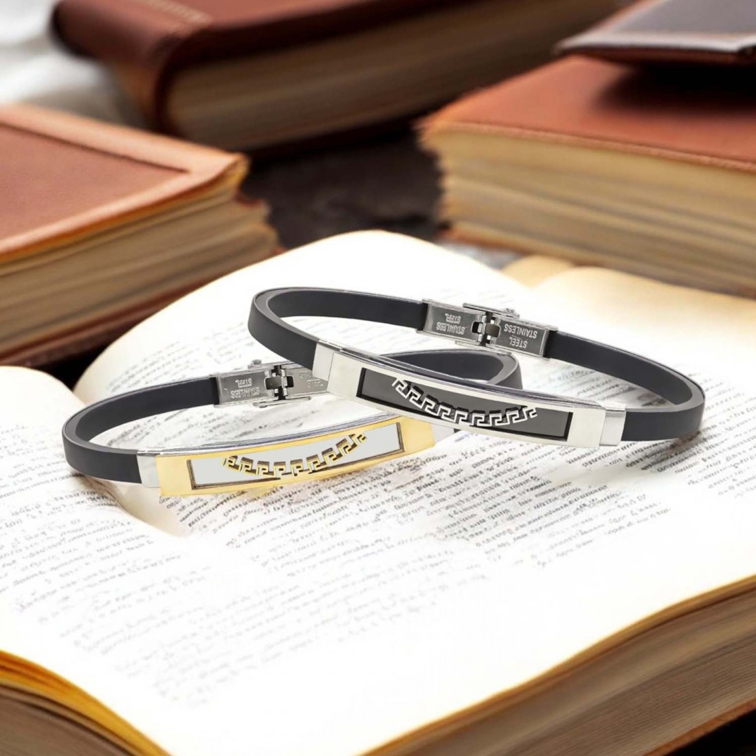 Desenli Çelik Bileklik