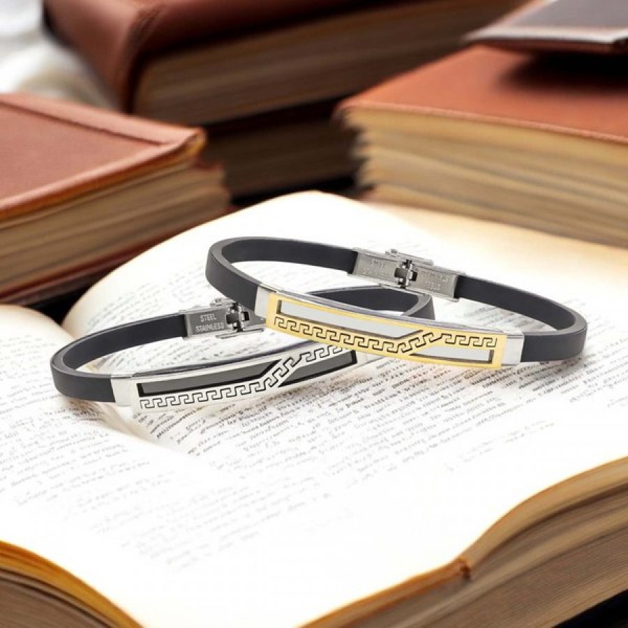 Desenli Çelik Bileklik