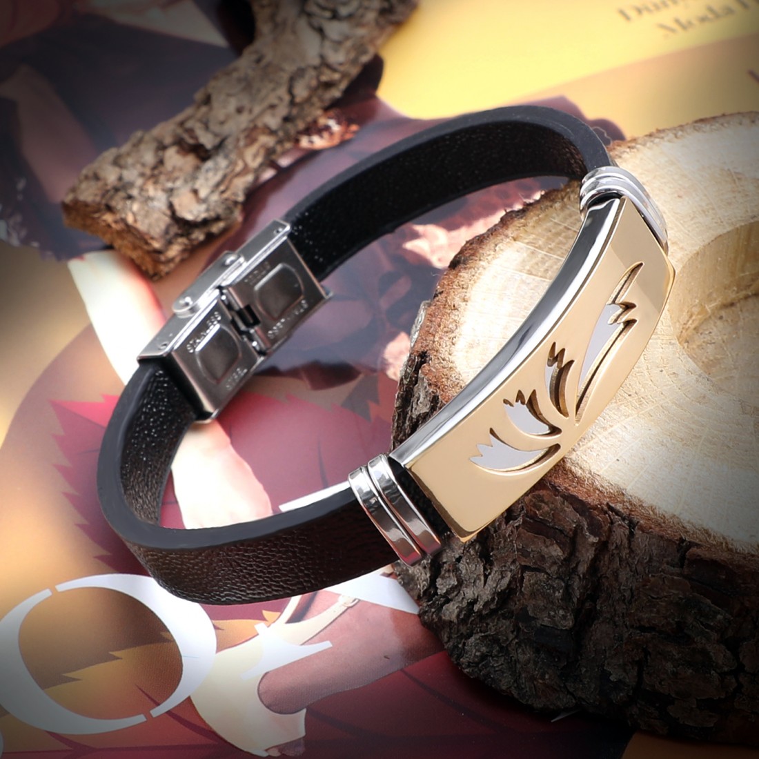 Toptan Desenli Kordonlu Çelik Bileklik Fiyatları