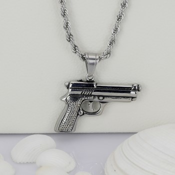 Desert Eagle Tabanca Çelik Kolye Ucu