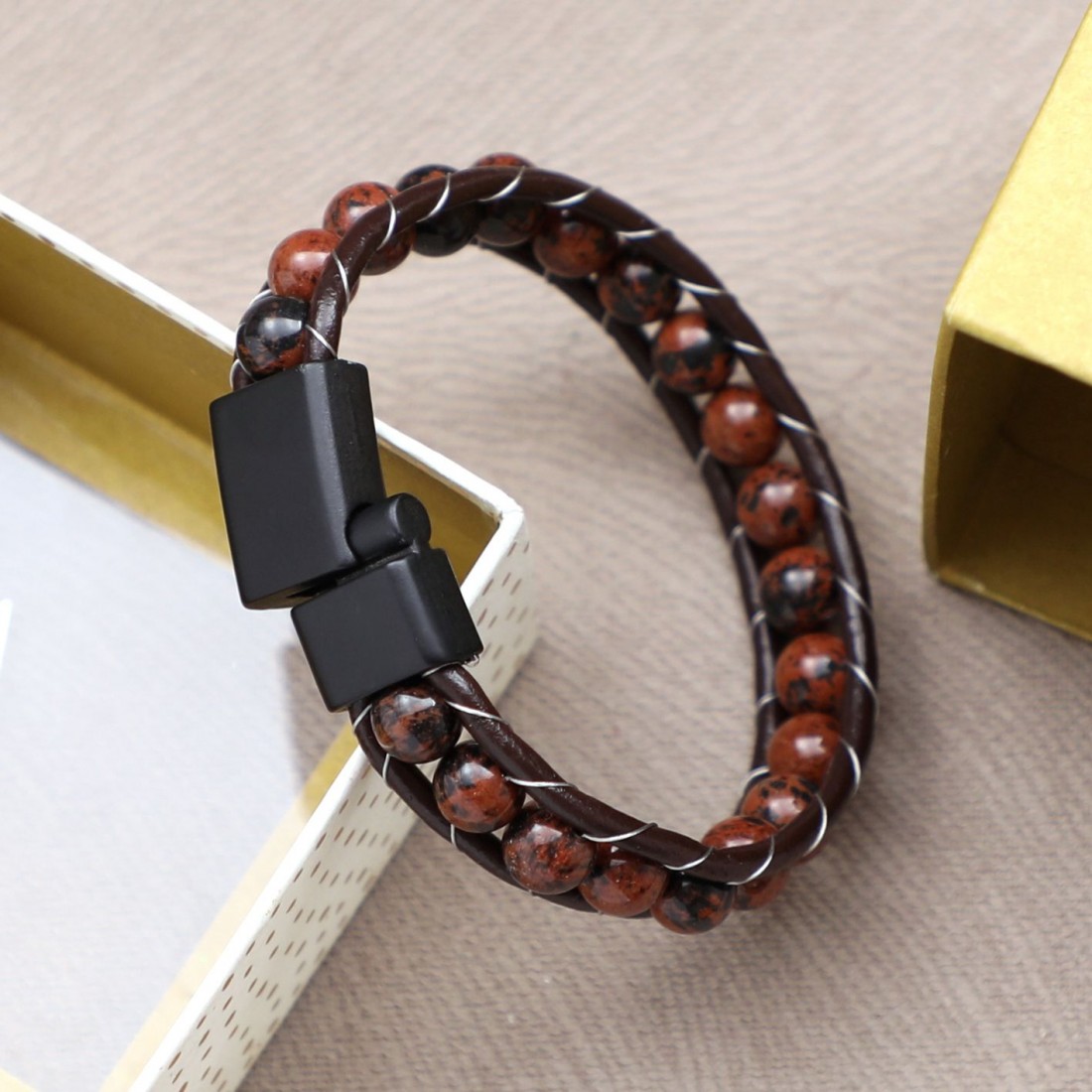 Toptan Doğaltaş Deri Bileklik Fiyatları