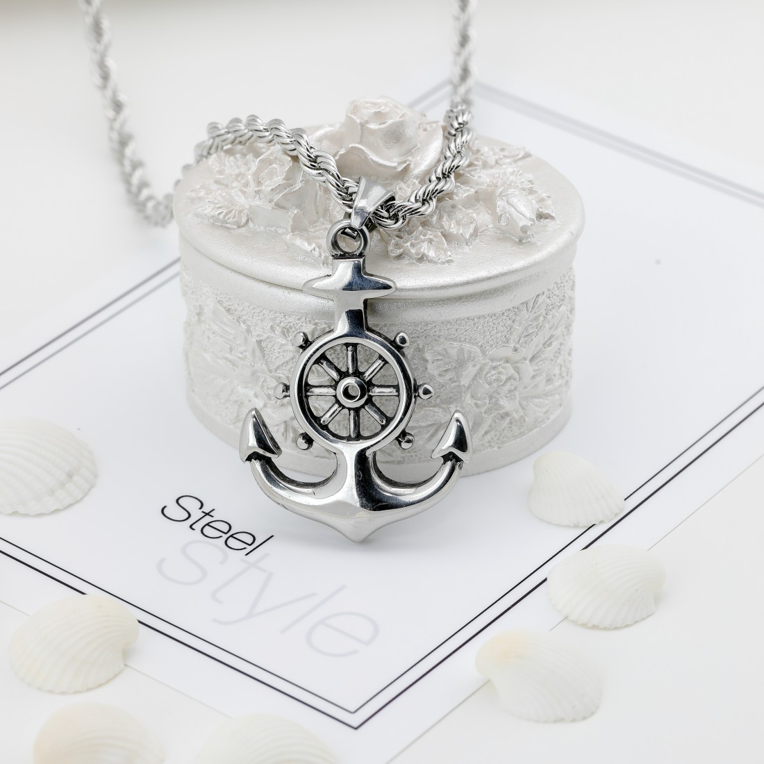 Toptan Dümenli Çapa Çelik Kolye Ucu Fiyatları