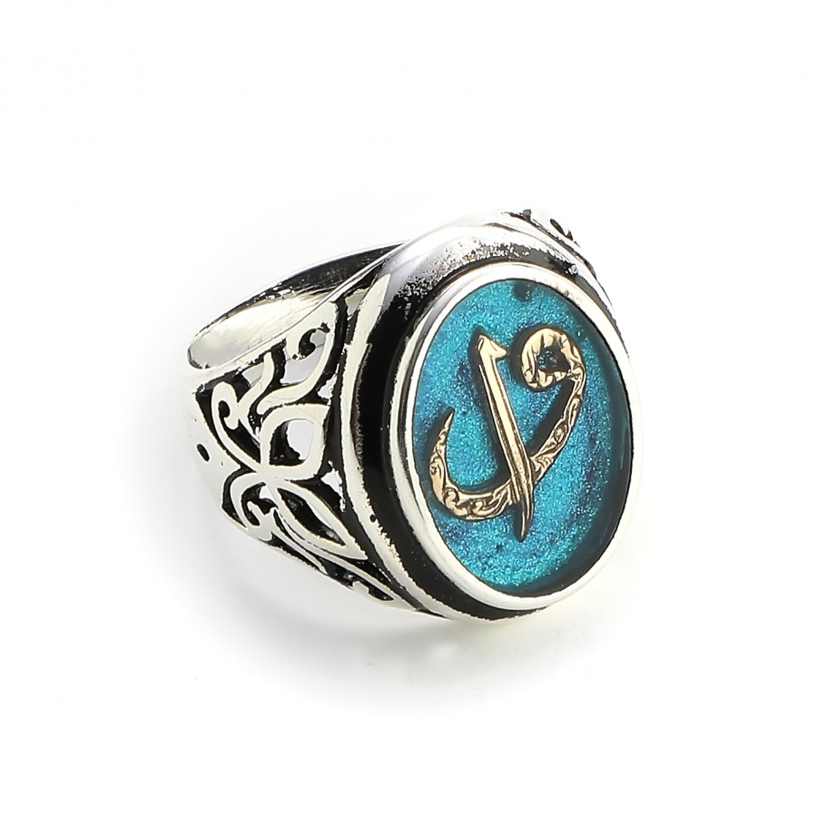 Toptan Elif-Vav Mineli Alloy Otantik Erkek Yüzük Fiyatları