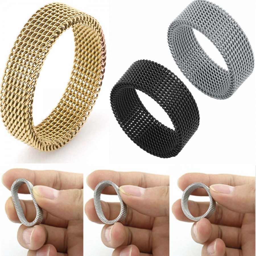 Esnek Hasır Örgülü Çelik Yüzük