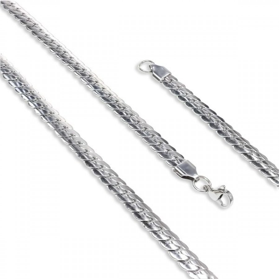 Ezme Balık Sırtı Çelik Kolye 1.6Mm