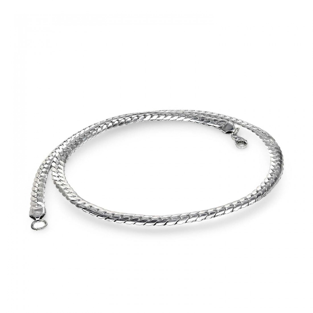 Ezme Balık Sırtı Çelik Kolye 1.6Mm