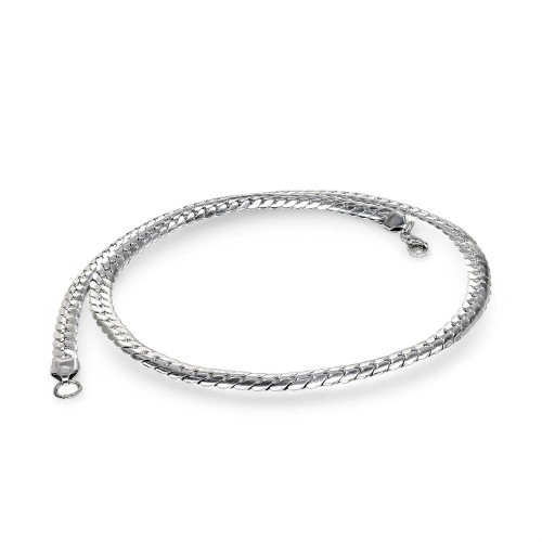 Ezme Balık Sırtı Çelik Kolye 1.6mm