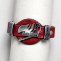 Toptan Fairy Tail Bordo Ve Siyah Anime Deri Bileklik Fiyatları