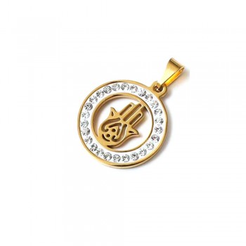 Fatma Ana Eli Çelik Kolye Ucu