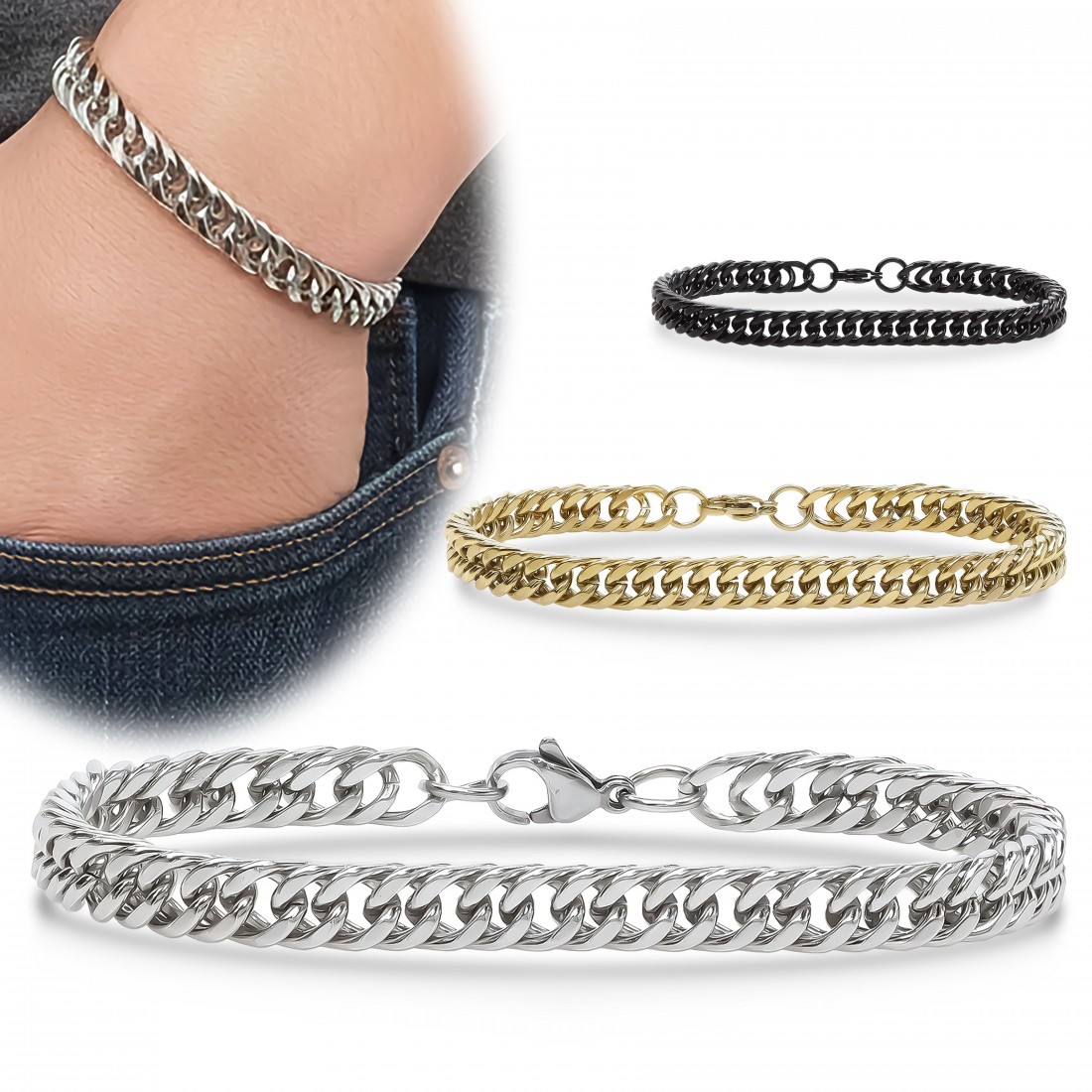 Men's Full Steel Bracelet 13960