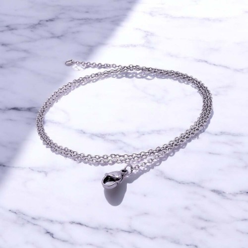 Forse Minik Boy Zincir Çelik Kolye 1mm