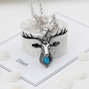 Geyik Çelik Kolye Ucu