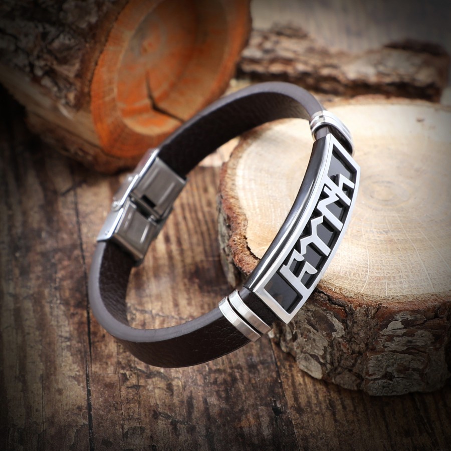 Toptan Göktürkçe Türk Yazılı Çelik Bileklik Fiyatları