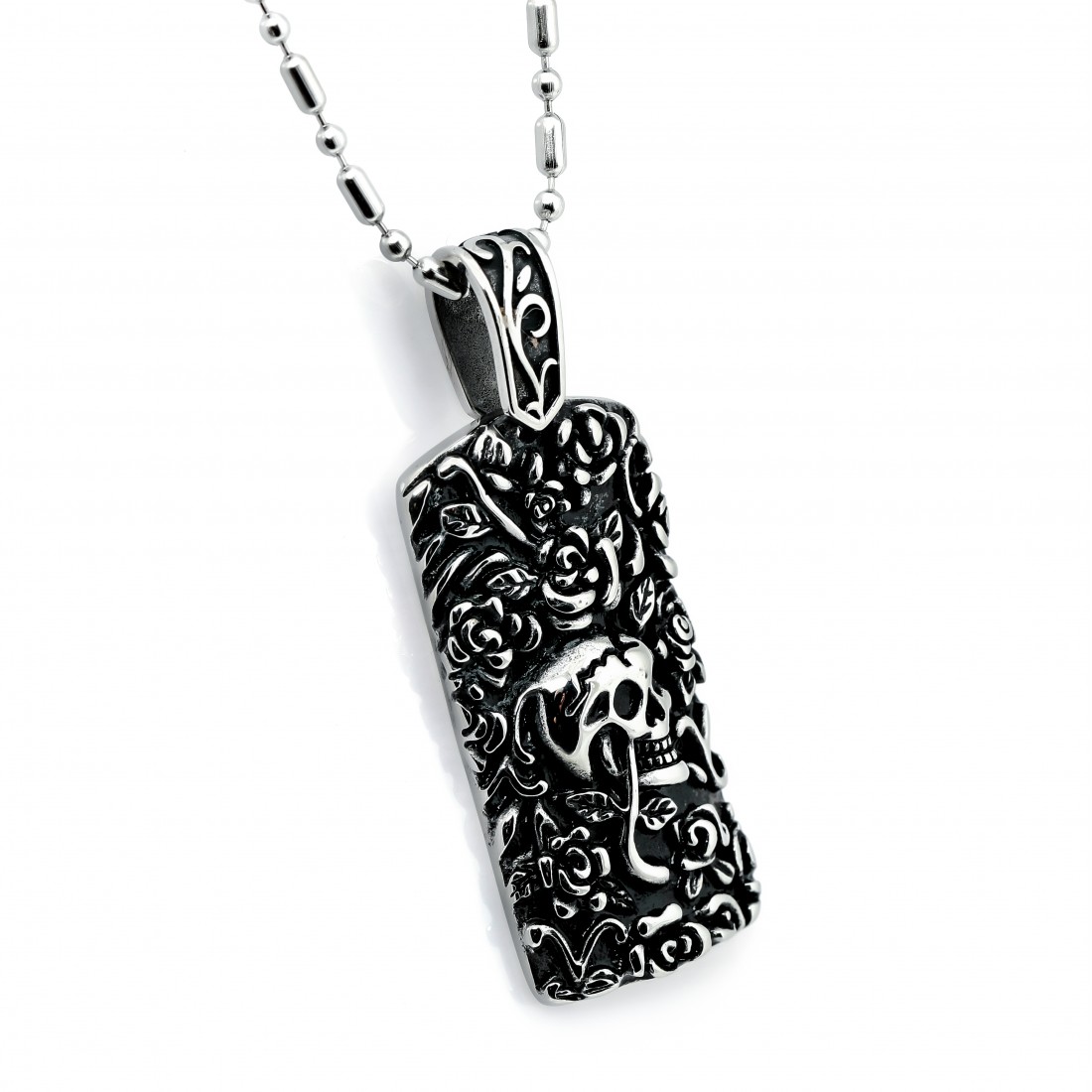 Toptan Güllü Kuru Kafa Çelik Kolye Ucu Fiyatları