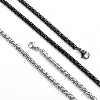 Halka Zincir Modelli Çelik Kolye