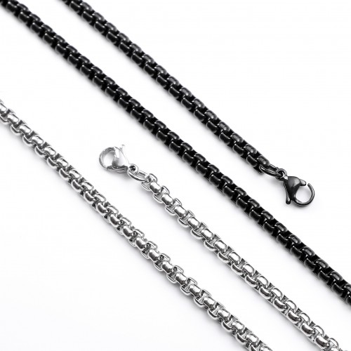 Halka Zincir Modelli Çelik Kolye