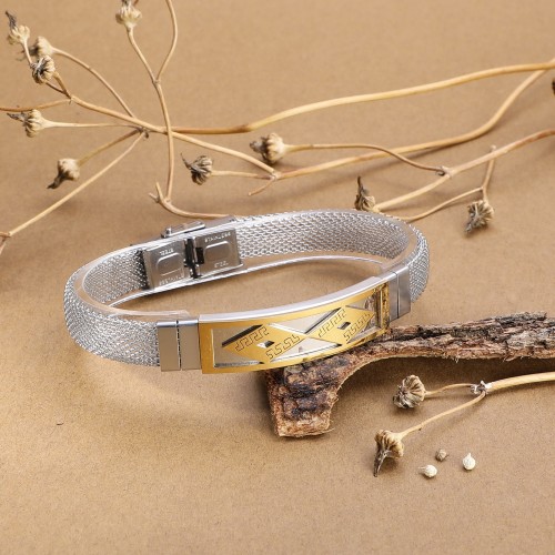 Hasır Kordonlu Çelik Bileklik