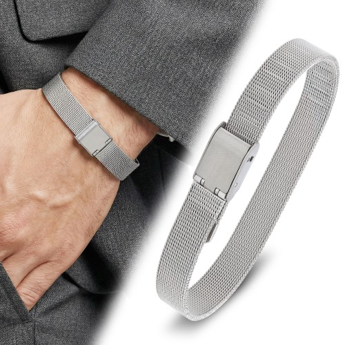 Hasır Örgü Çelik Bileklik