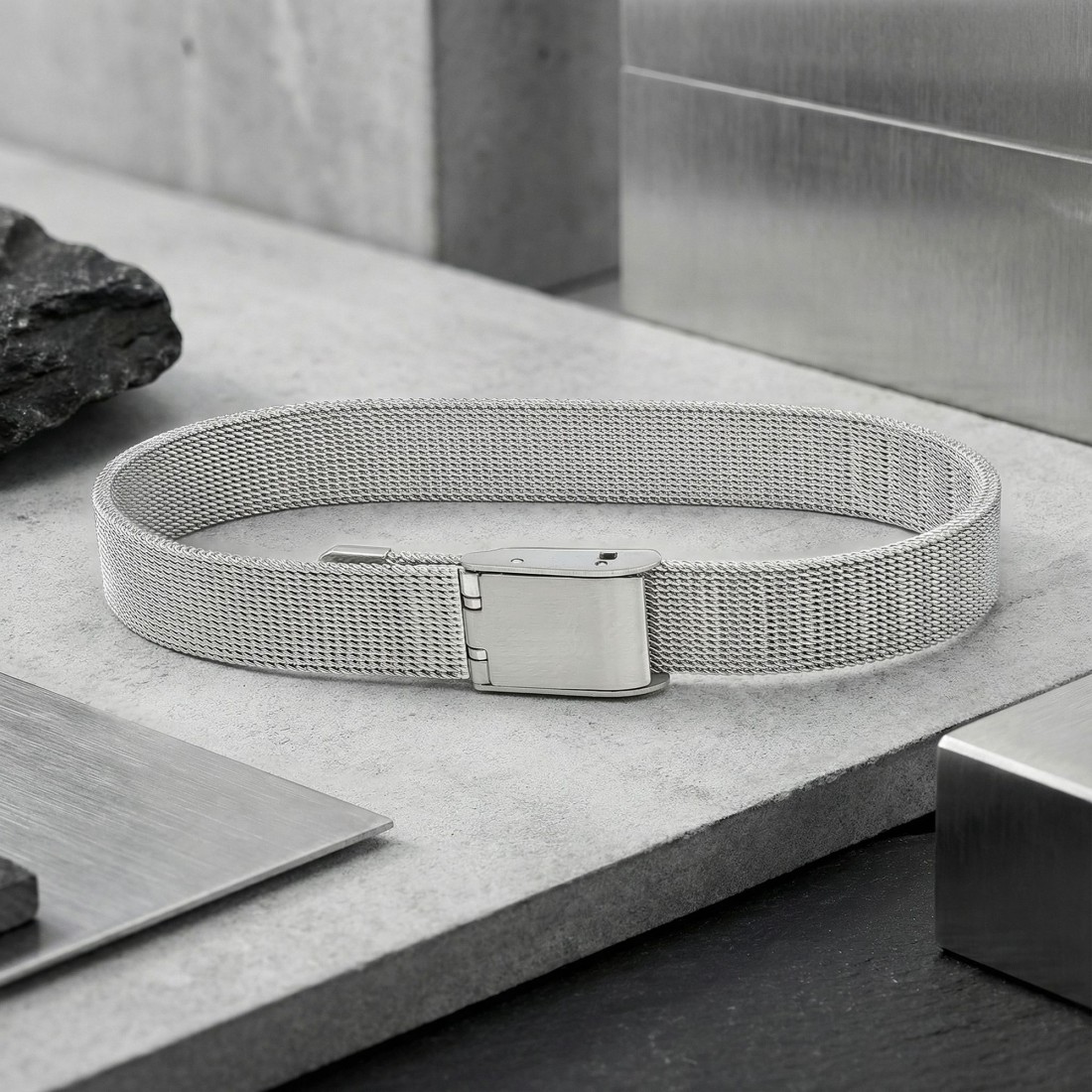 Hasır Örgü Çelik Bileklik