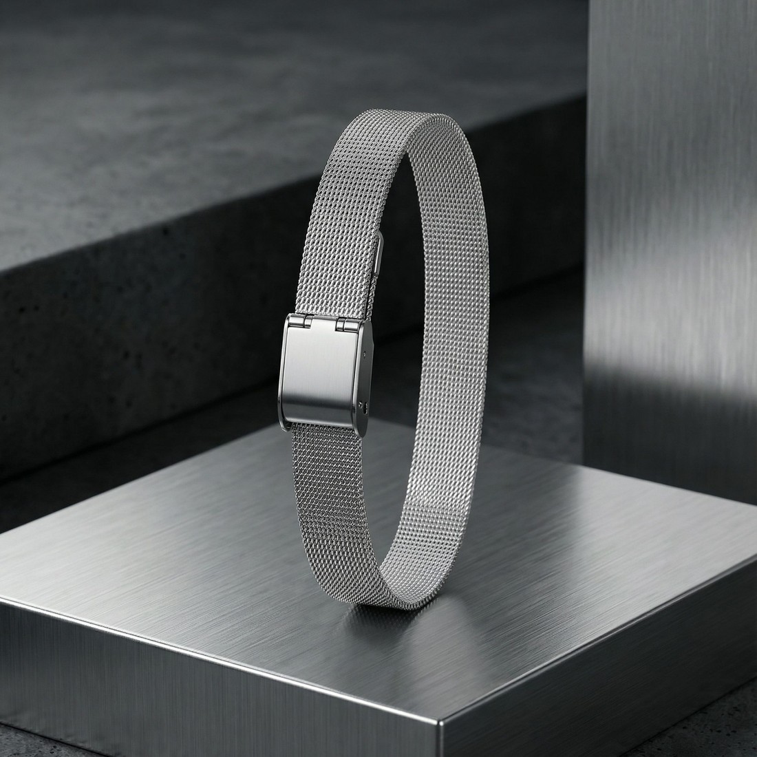 Hasır Örgü Çelik Bileklik