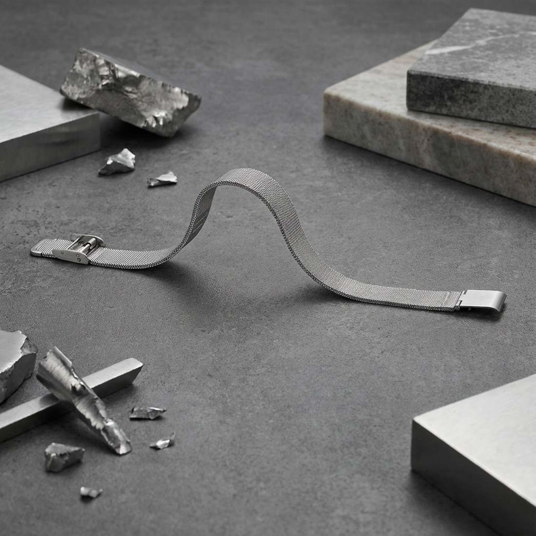 Hasır Örgü Çelik Bileklik