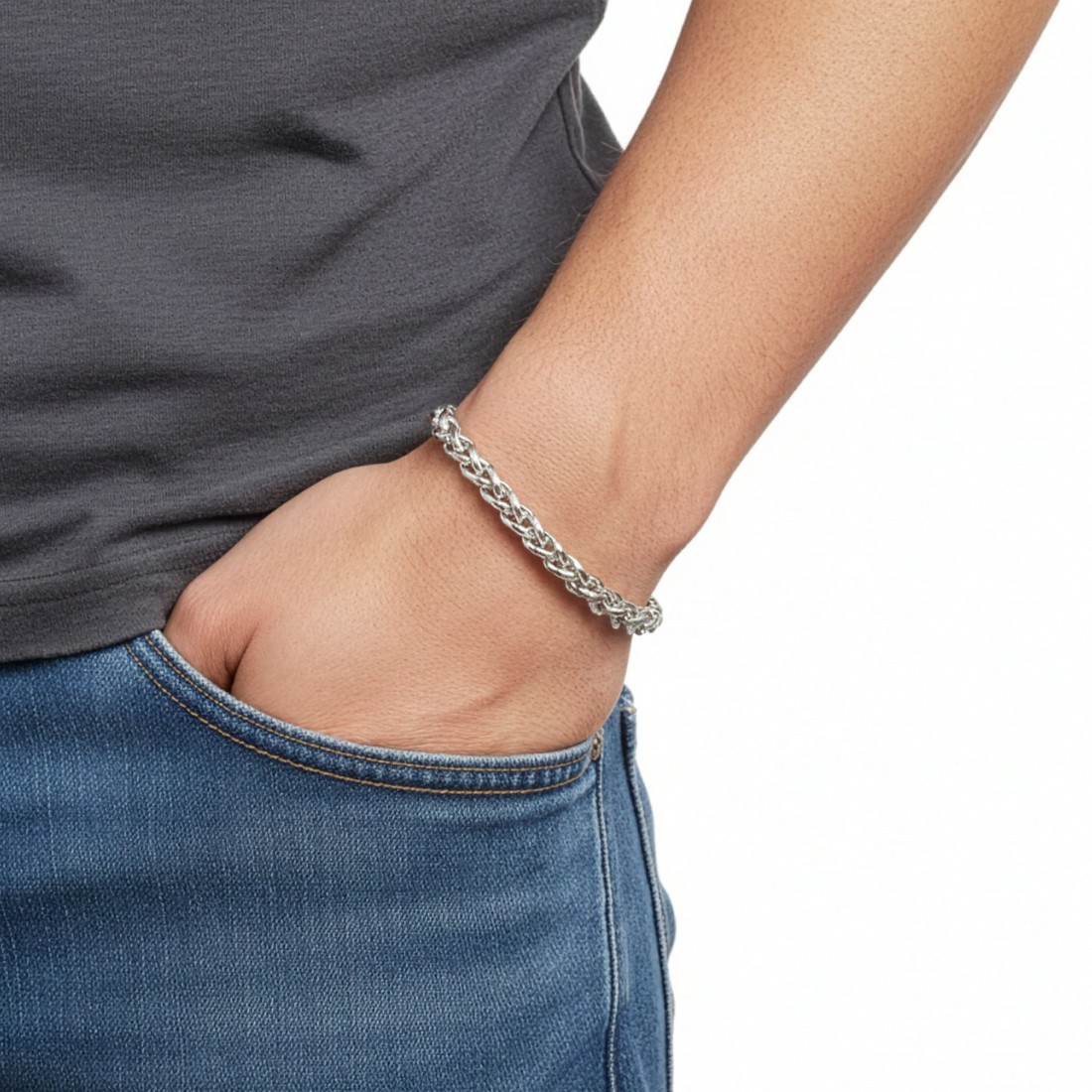 Men's Full Steel Bracelet 13936