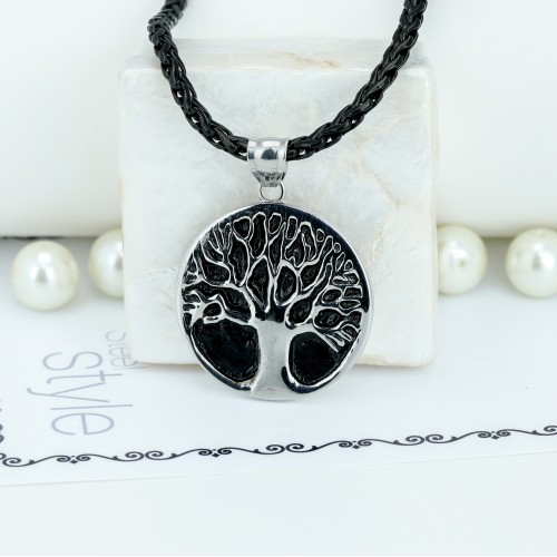 Hayat Ağacı Çelik Kolye Ucu