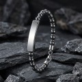 Men's Natural Stone Steel Bracelet 14195