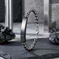 Men's Natural Stone Steel Bracelet 14192