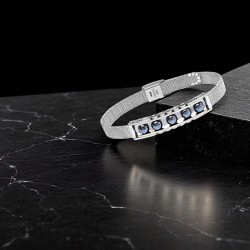 سوار رجالي من الفولاذ مصنوع من الحجر الطبيعي 13278