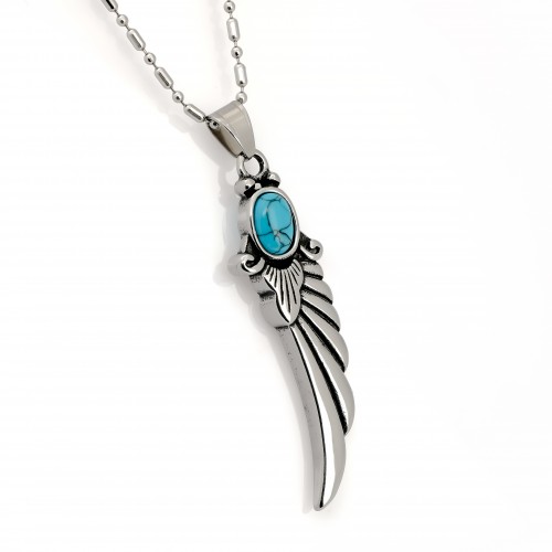 Horusun Kanadı Çelik Kolye Ucu