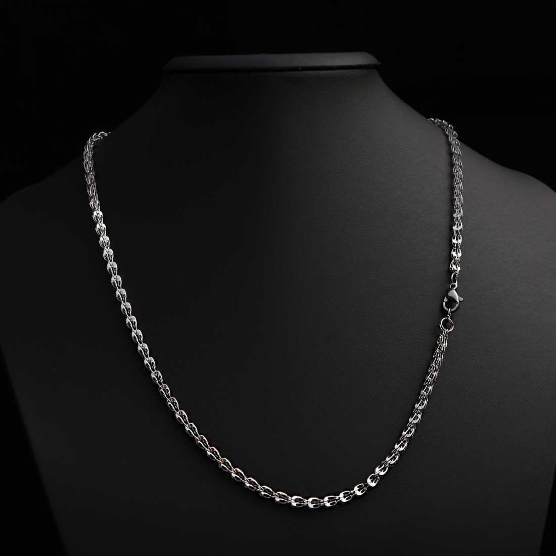 Toptan İç İçe Örgülü Çelik Kolye Modeli Fiyatları