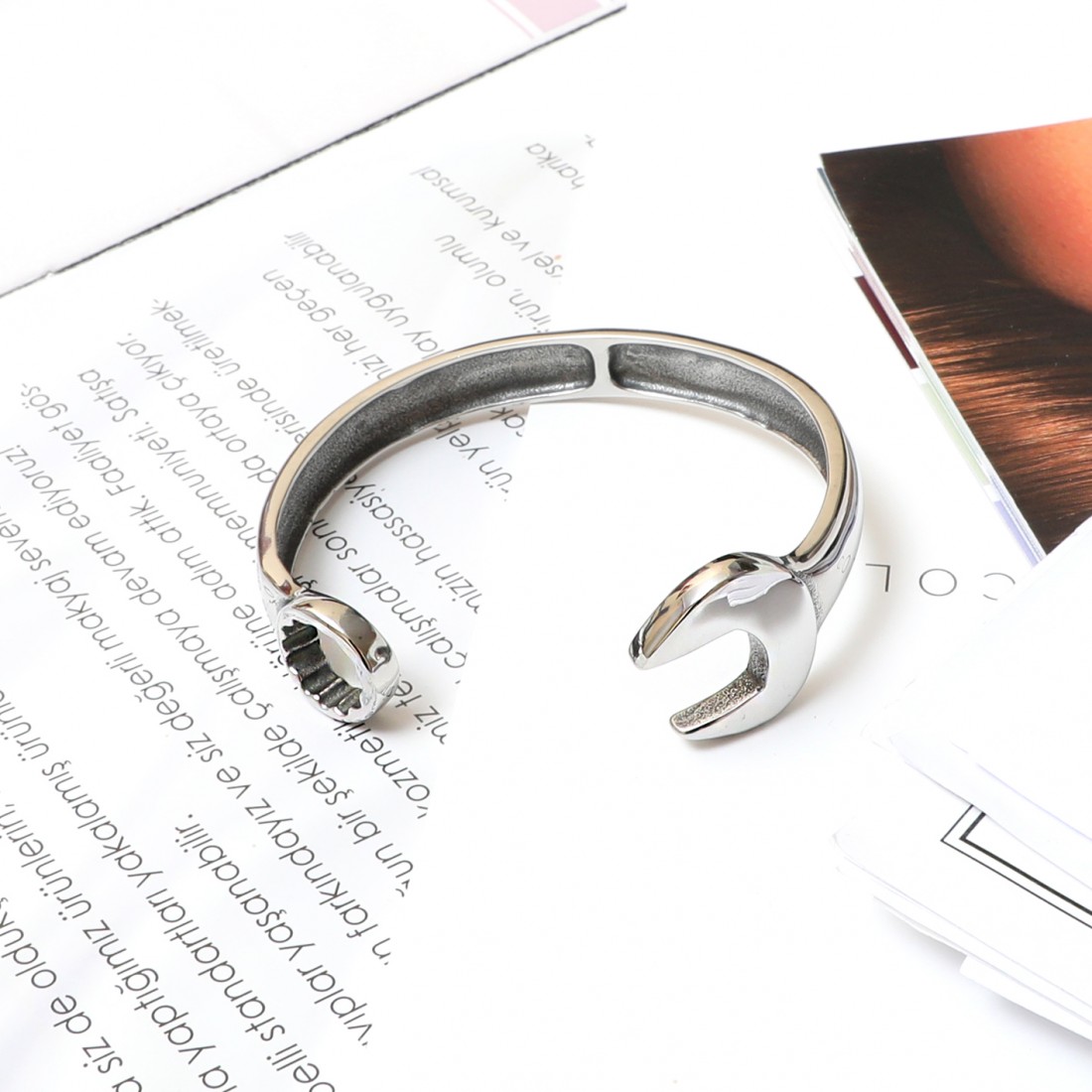 Toptan İngiliz Anagtarı Cuf Çelik Bileklik Fiyatları