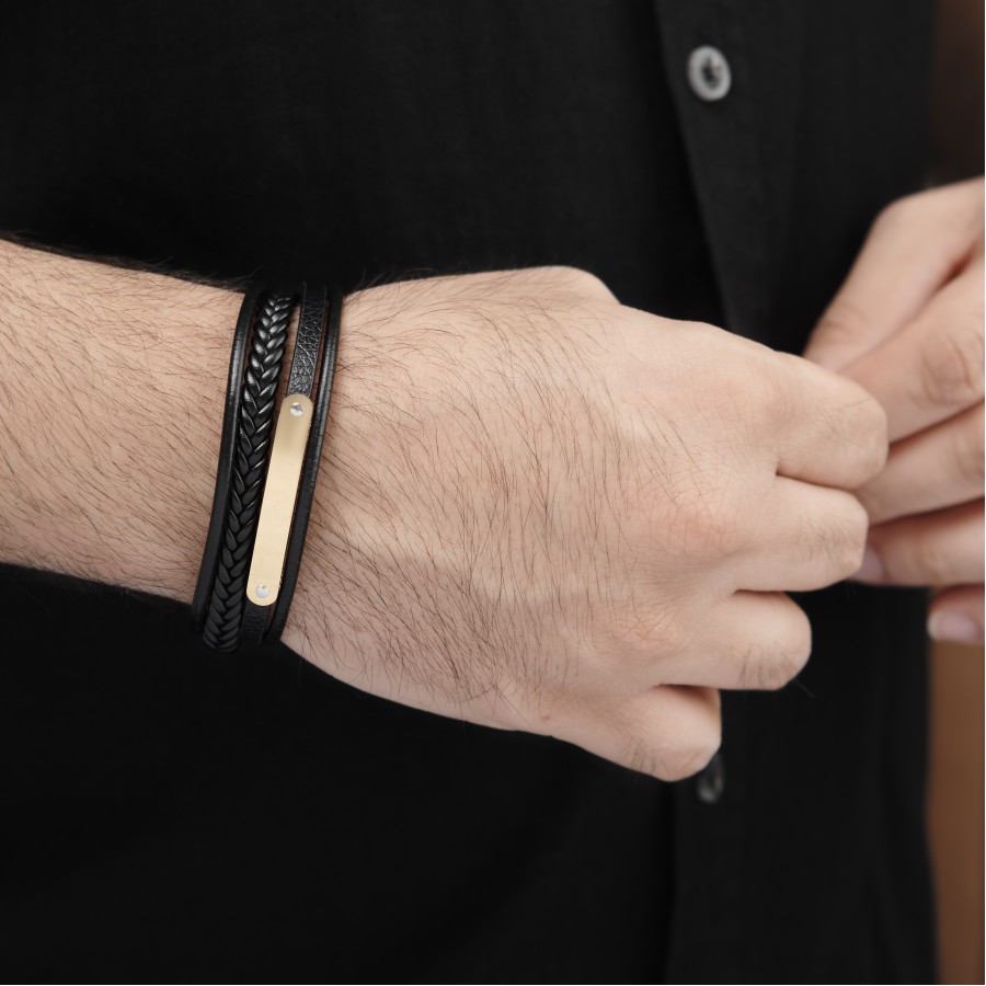 Toptan İsim Yazılabilen Çoklu Hakiki Deri Çelik Bileklik Fiyatları