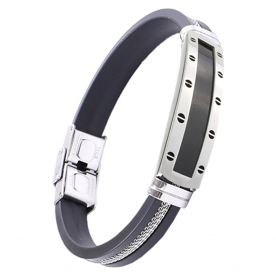 Toptan İsim Yazılabilen Kauçuk Hasır Çelik Bileklik Fiyatları