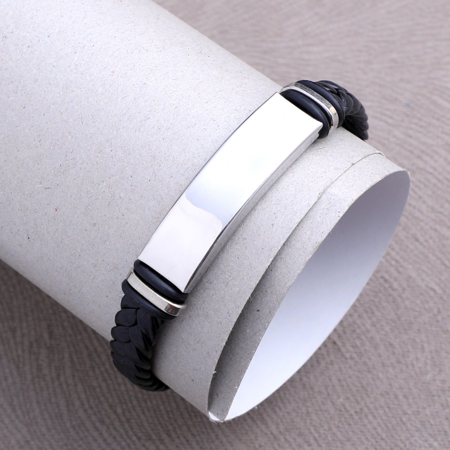 Toptan İsim Yazılabilen Kordonlu Çelik Bileklik Fiyatları