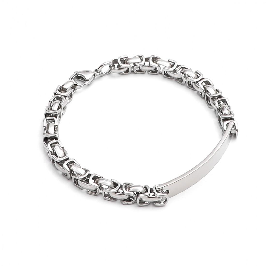 Toptan İsim Yazılabilien Kral Çelik Zincir Bileklik Fiyatları