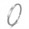 Men's Natural Stone Steel Bracelet 14187