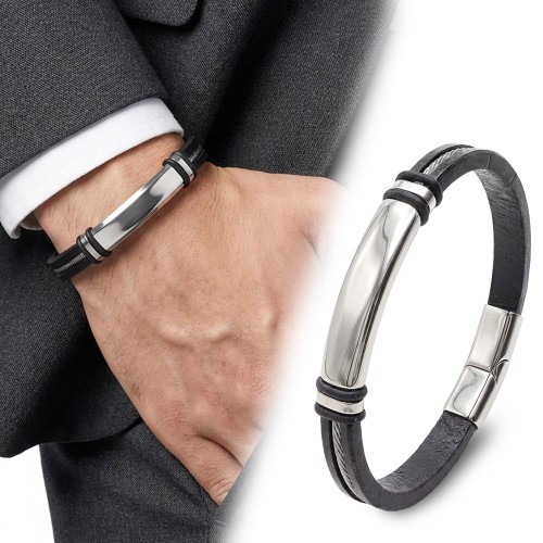 Men's Leather Bracelet 13988