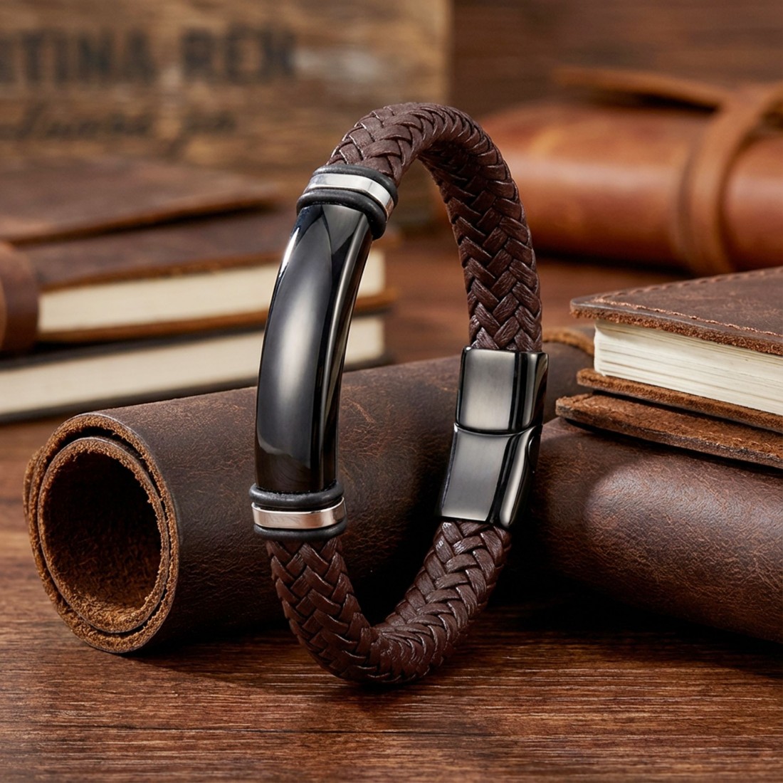 Men's Leather Bracelet 14017